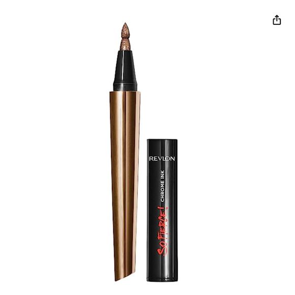 Lot of 3 New Revlon So Fierce! Chrome Ink Liquid Eyeliner 902 Bronzage - Picture 3 of 4